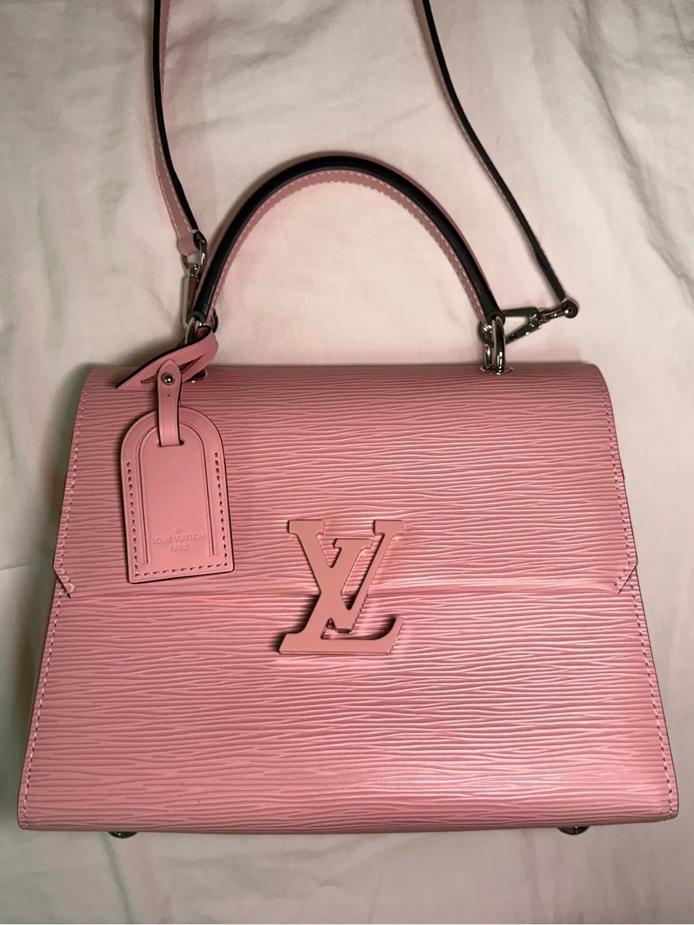Louis Vuitton Grenelle PM in Rose Ballerine Epi Leather